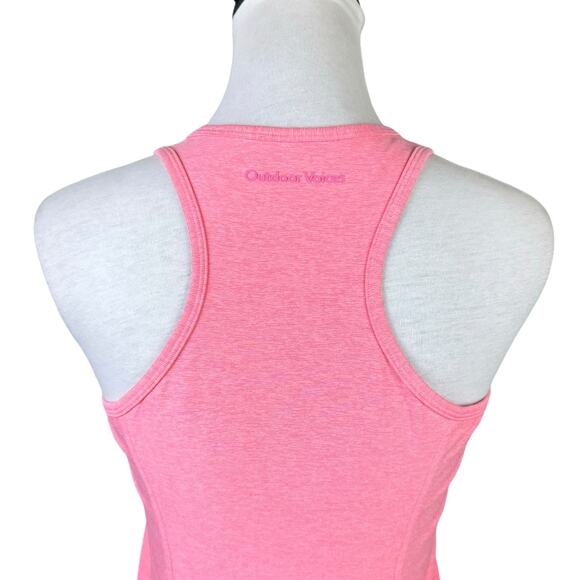 Outdoor Voices NWT Athena Pink Punch Racerback Tank Mini Athleisure Dress - Picture 5 of 11